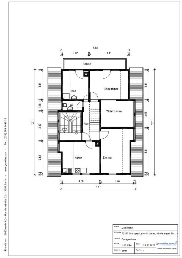 Prodej bytu 3+kk 94 m², Stuttgart, Bádensko-Württembersko Prodej bytu 3+kk 94 m², Stuttgart, Bádensko-Württembersko