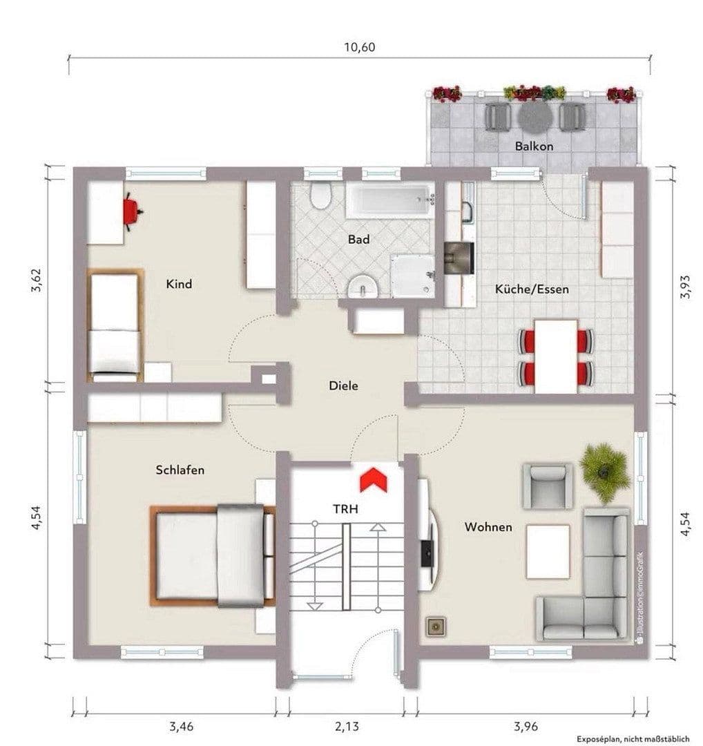 Pronájem bytu 3+1 75 m², Rastatt, Bádensko-Württembersko Pronájem bytu 3+1 75 m², Rastatt, Bádensko-Württembersko