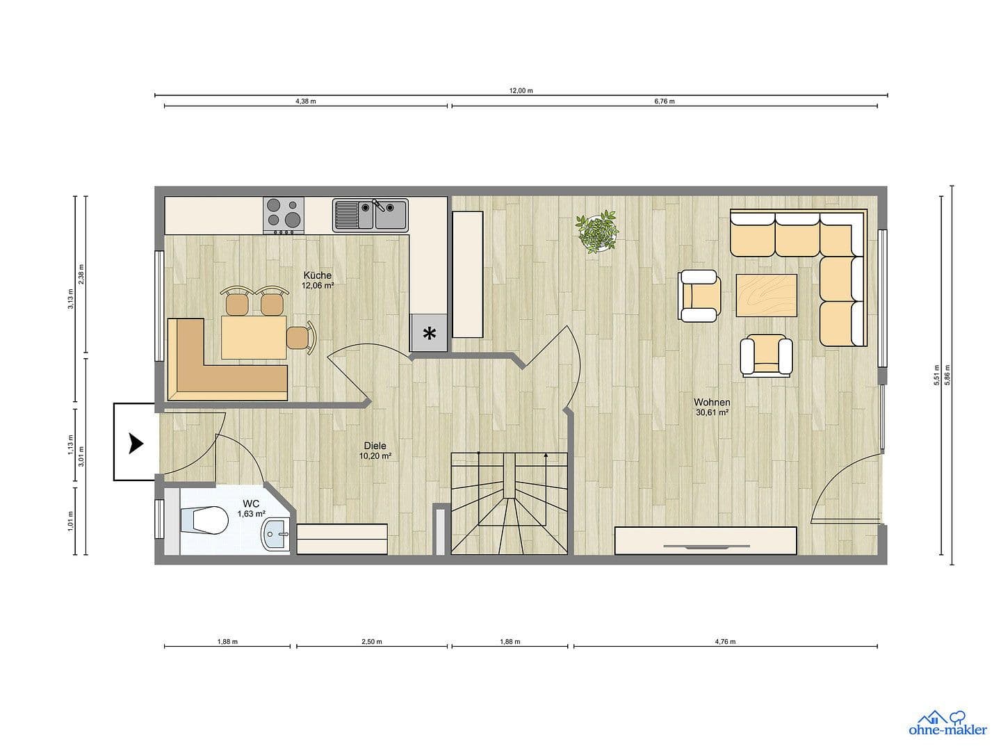 Prodej domu 129 m², pozemek 206 m², Hagemannshof 1 B, Gelsenkirchen, Severní Porýní-Vestfálsko Prodej domu 129 m², pozemek 206 m², Hagemannshof 1 B, Gelsenkirchen, Severní Porýní-Vestfálsko