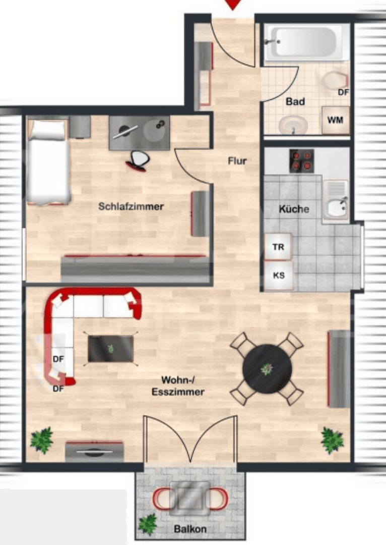 Pronájem bytu 2+kk 56 m², Canstatterstr. 1, Remseck am Neckar, Bádensko-Württembersko Pronájem bytu 2+kk 56 m², Canstatterstr. 1, Remseck am Neckar, Bádensko-Württembersko