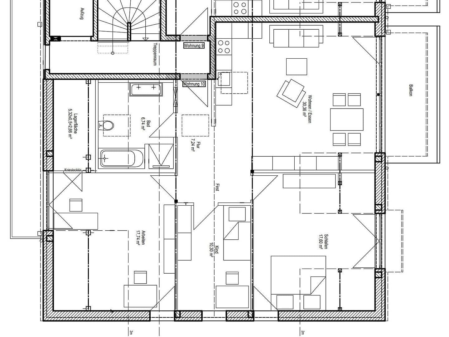 Pronájem bytu 4+1 99 m², Münchner Straße 102d, Kirchseeon, Bavorsko Pronájem bytu 4+1 99 m², Münchner Straße 102d, Kirchseeon, Bavorsko