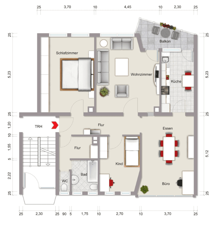 Pronájem bytu 4+1 97 m², Karolingerstraße 5, Pforzheim, Bádensko-Württembersko Pronájem bytu 4+1 97 m², Karolingerstraße 5, Pforzheim, Bádensko-Württembersko