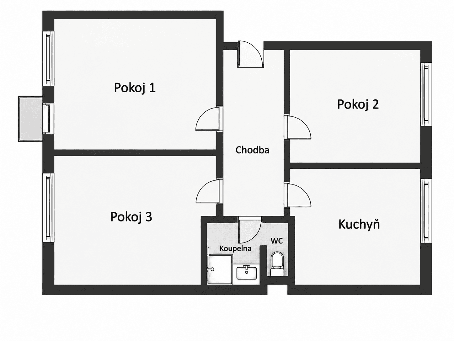 Prodej bytu 3+1 69 m², Slavkovská, Bučovice, Jihomoravský kraj Prodej bytu 3+1 69 m², Slavkovská, Bučovice, Jihomoravský kraj
