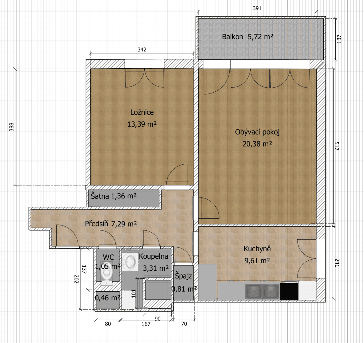 Pronájem bytu 2+1 64 m², Kárníkova, Brno, Jihomoravský kraj Pronájem bytu 2+1 64 m², Kárníkova, Brno, Jihomoravský kraj