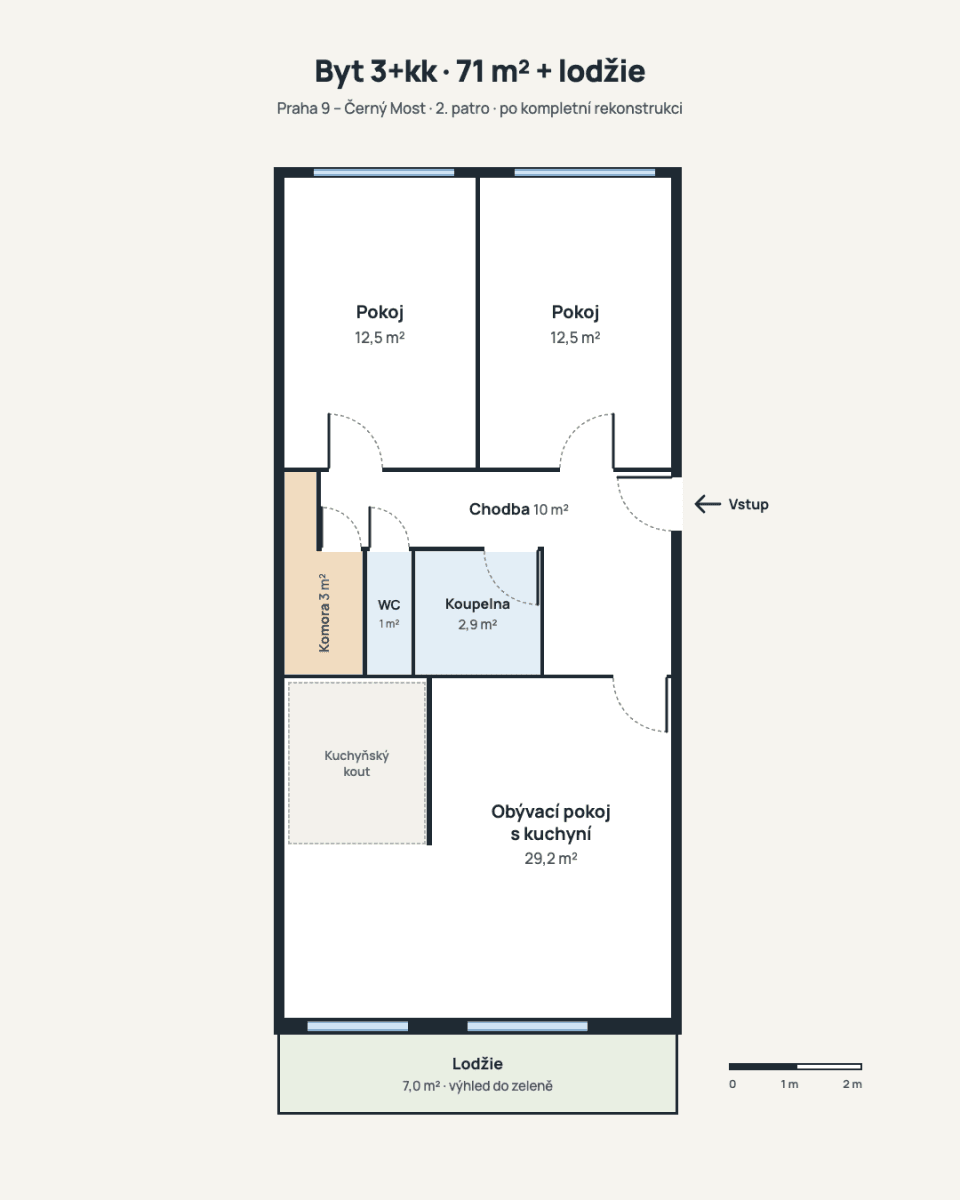 Prodej bytu 3+kk 71 m², Breitcetlova, Praha, Praha Prodej bytu 3+kk 71 m², Breitcetlova, Praha, Praha