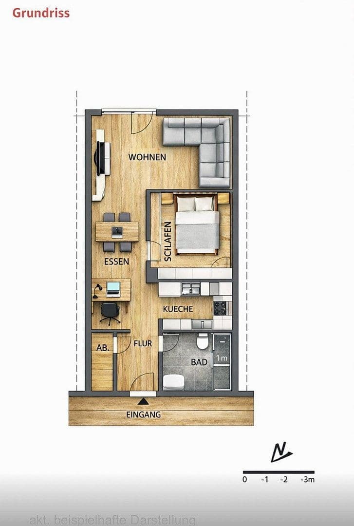 Pronájem bytu 2+1 65 m², Riesebusch 28, Bad Schwartau, Šlesvicko-Holštýnsko Pronájem bytu 2+1 65 m², Riesebusch 28, Bad Schwartau, Šlesvicko-Holštýnsko
