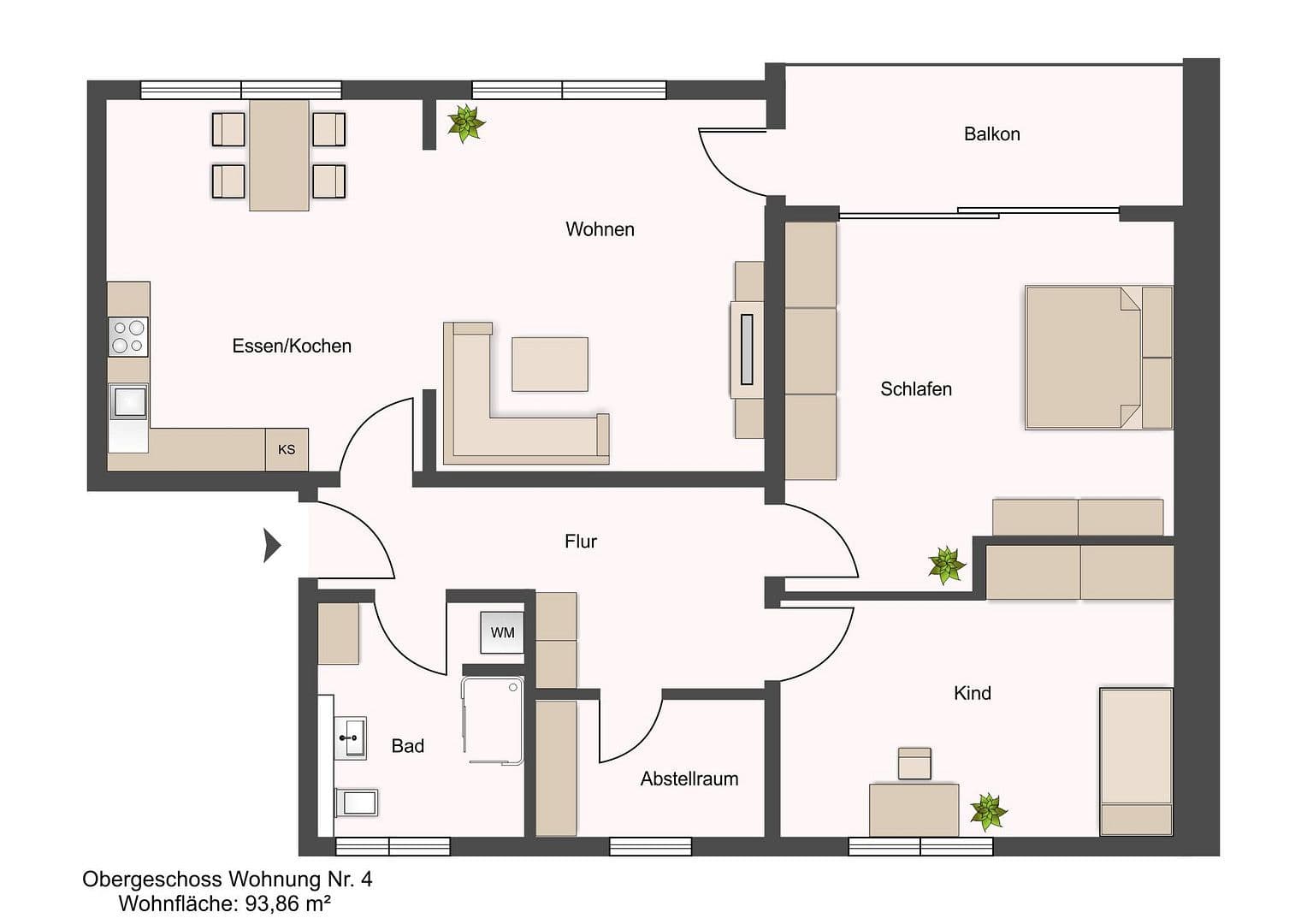 Prodej bytu 3+1 94 m², Möhrendorf, Bavorsko Prodej bytu 3+1 94 m², Möhrendorf, Bavorsko