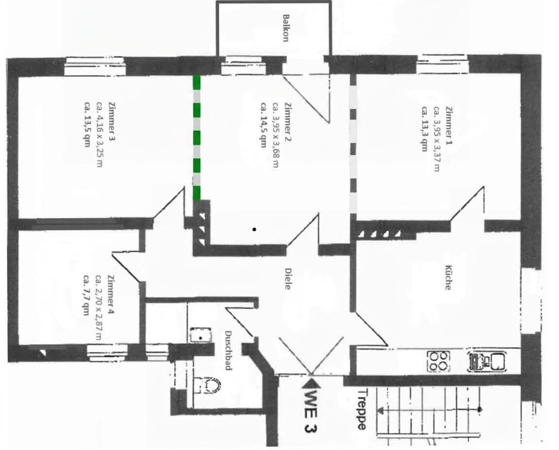 Prodej bytu 4+1 80 m², Bielefeld, Severní Porýní-Vestfálsko Prodej bytu 4+1 80 m², Bielefeld, Severní Porýní-Vestfálsko