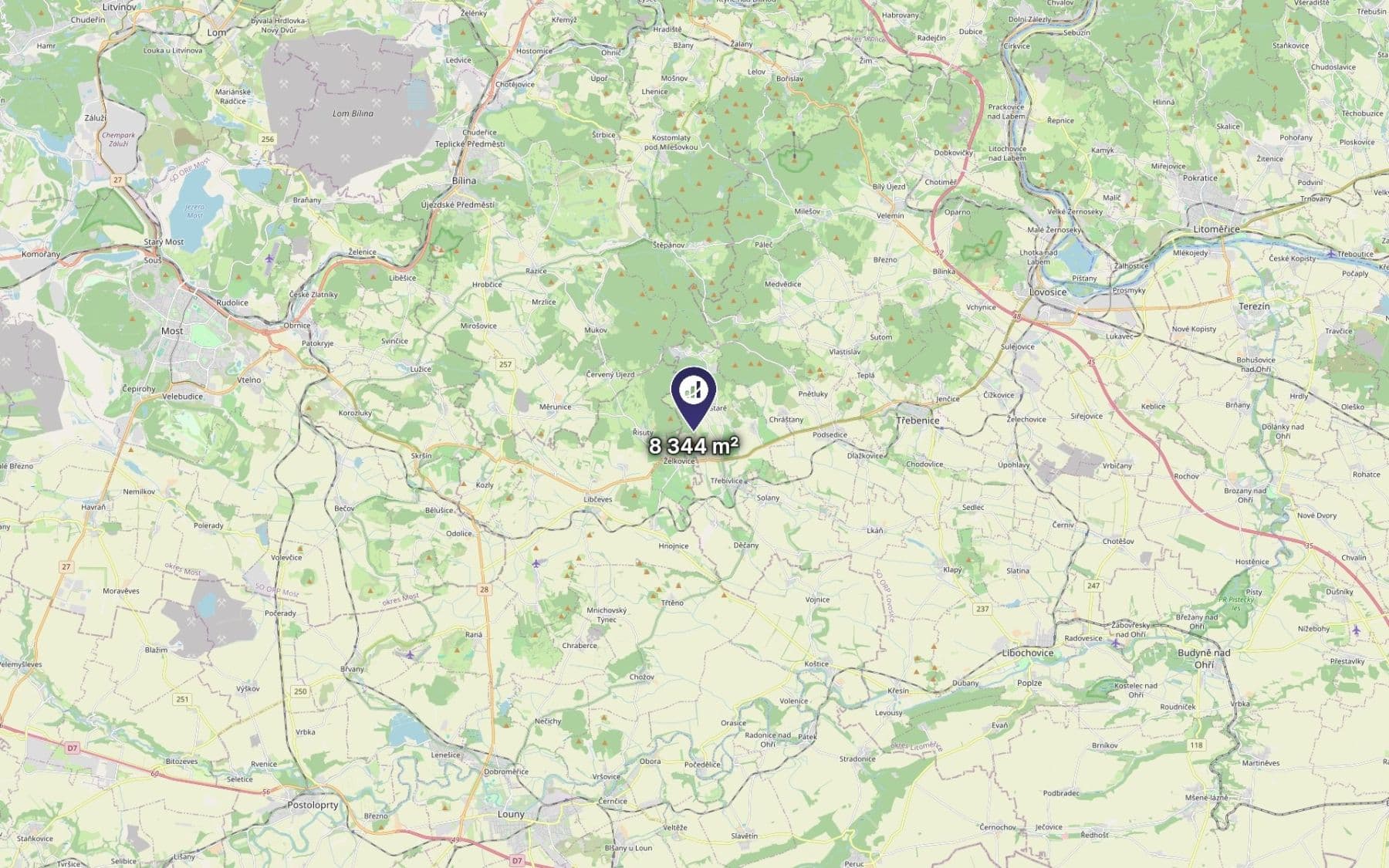Prodej pozemku 3.477 m², Třebívlice, Ústecký kraj Prodej pozemku 3.477 m², Třebívlice, Ústecký kraj