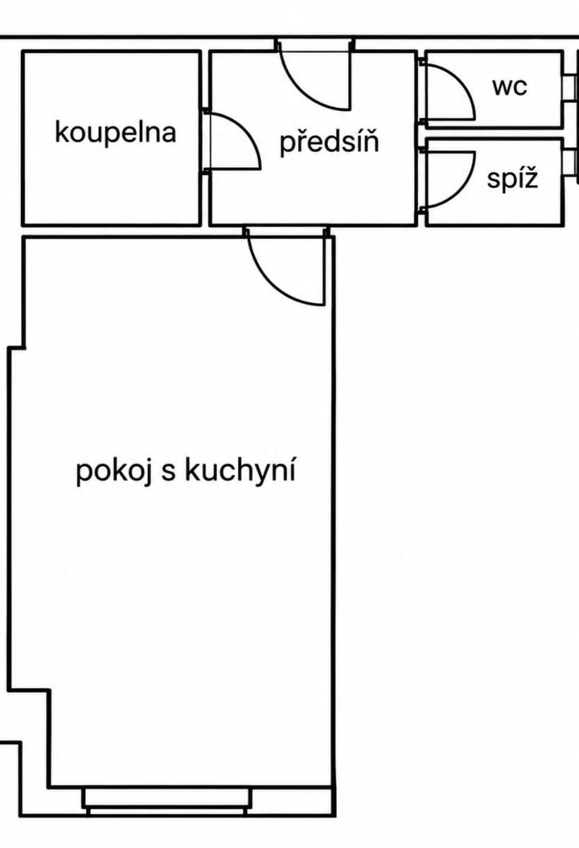 Pronájem bytu Garsoniéra 31 m², Ondříčkova, Praha, Praha Pronájem bytu Garsoniéra 31 m², Ondříčkova, Praha, Praha
