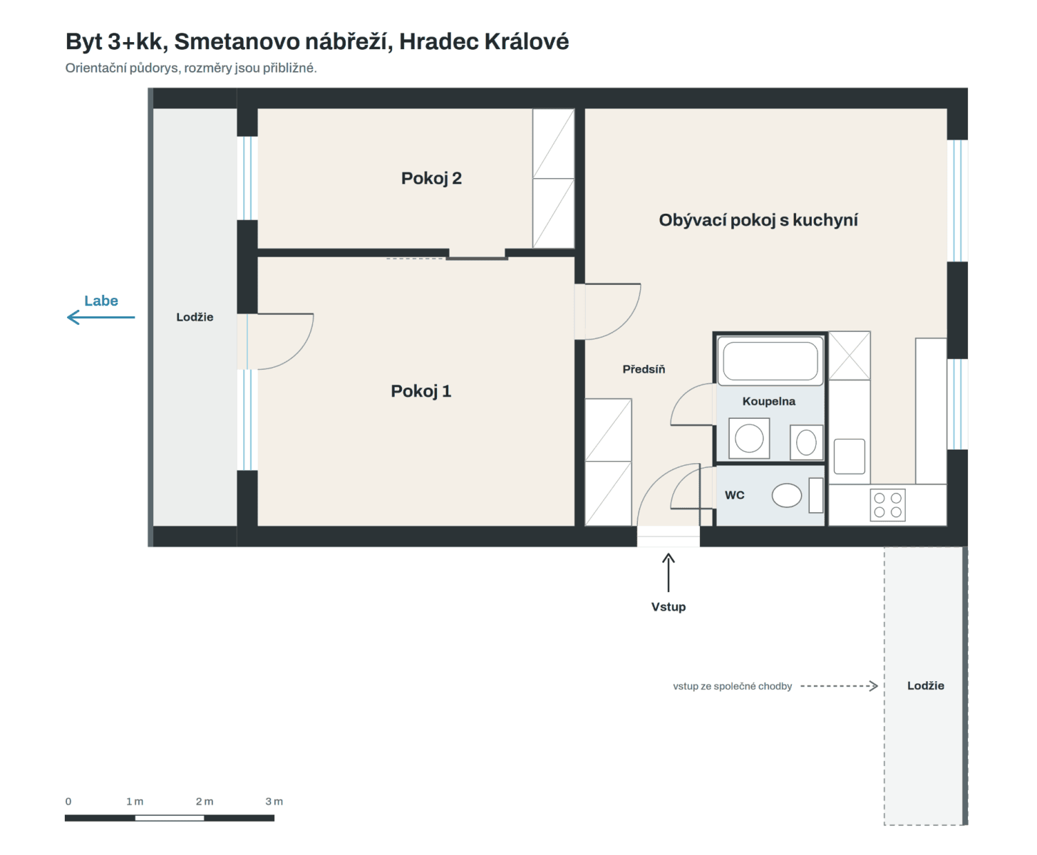Prodej bytu 3+kk 66 m², Smetanovo nábřeží, Hradec Králové, Královéhradecký kraj Prodej bytu 3+kk 66 m², Smetanovo nábřeží, Hradec Králové, Královéhradecký kraj