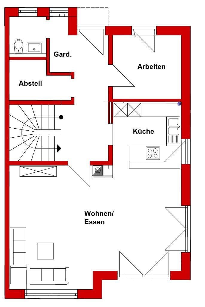 Pronájem domu 134 m², pozemek 361 m², Langfeldstraße 11a, Neunkirchen am Brand, Bavorsko Pronájem domu 134 m², pozemek 361 m², Langfeldstraße 11a, Neunkirchen am Brand, Bavorsko