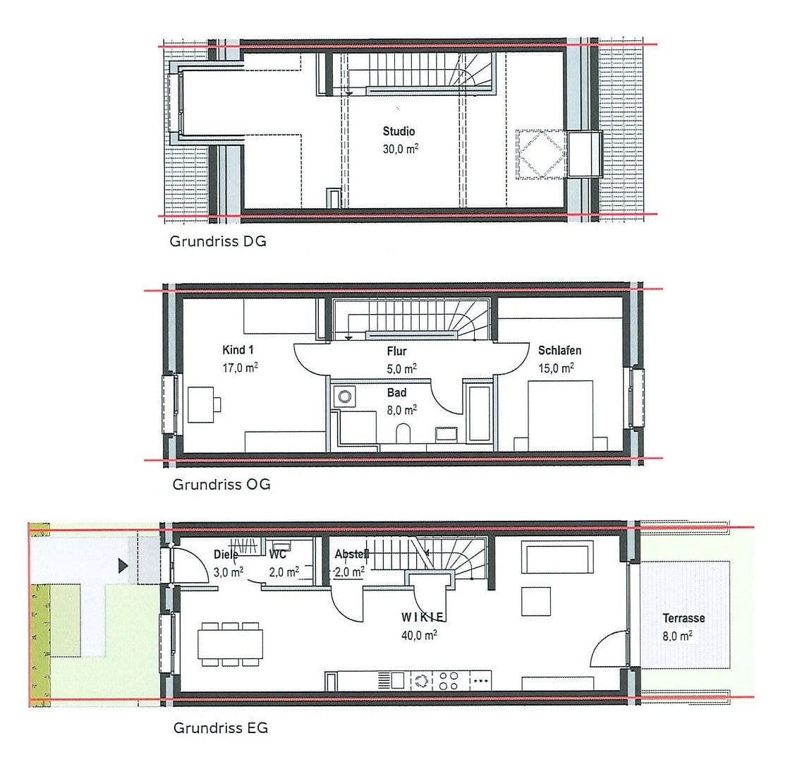 Pronájem domu 128 m², pozemek 180 m², Isernhagen, Dolní Sasko Pronájem domu 128 m², pozemek 180 m², Isernhagen, Dolní Sasko