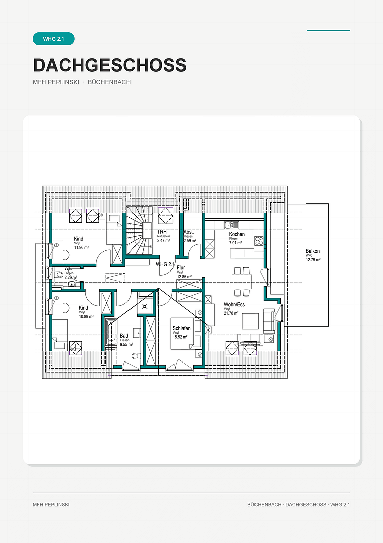 Pronájem bytu 4+1 108 m², Lehmgrubenweg 12, Erlangen, Bavorsko Pronájem bytu 4+1 108 m², Lehmgrubenweg 12, Erlangen, Bavorsko