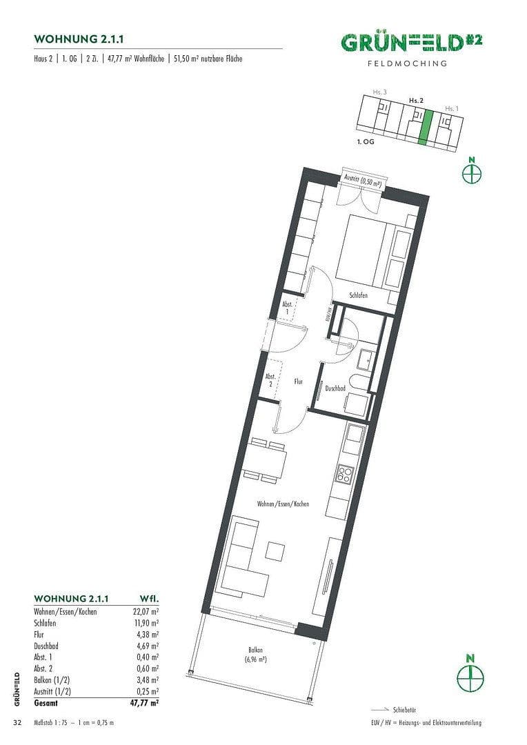 Pronájem bytu 2+1 48 m², Lilli-Kurowski-Str. 9, München, Bavorsko Pronájem bytu 2+1 48 m², Lilli-Kurowski-Str. 9, München, Bavorsko
