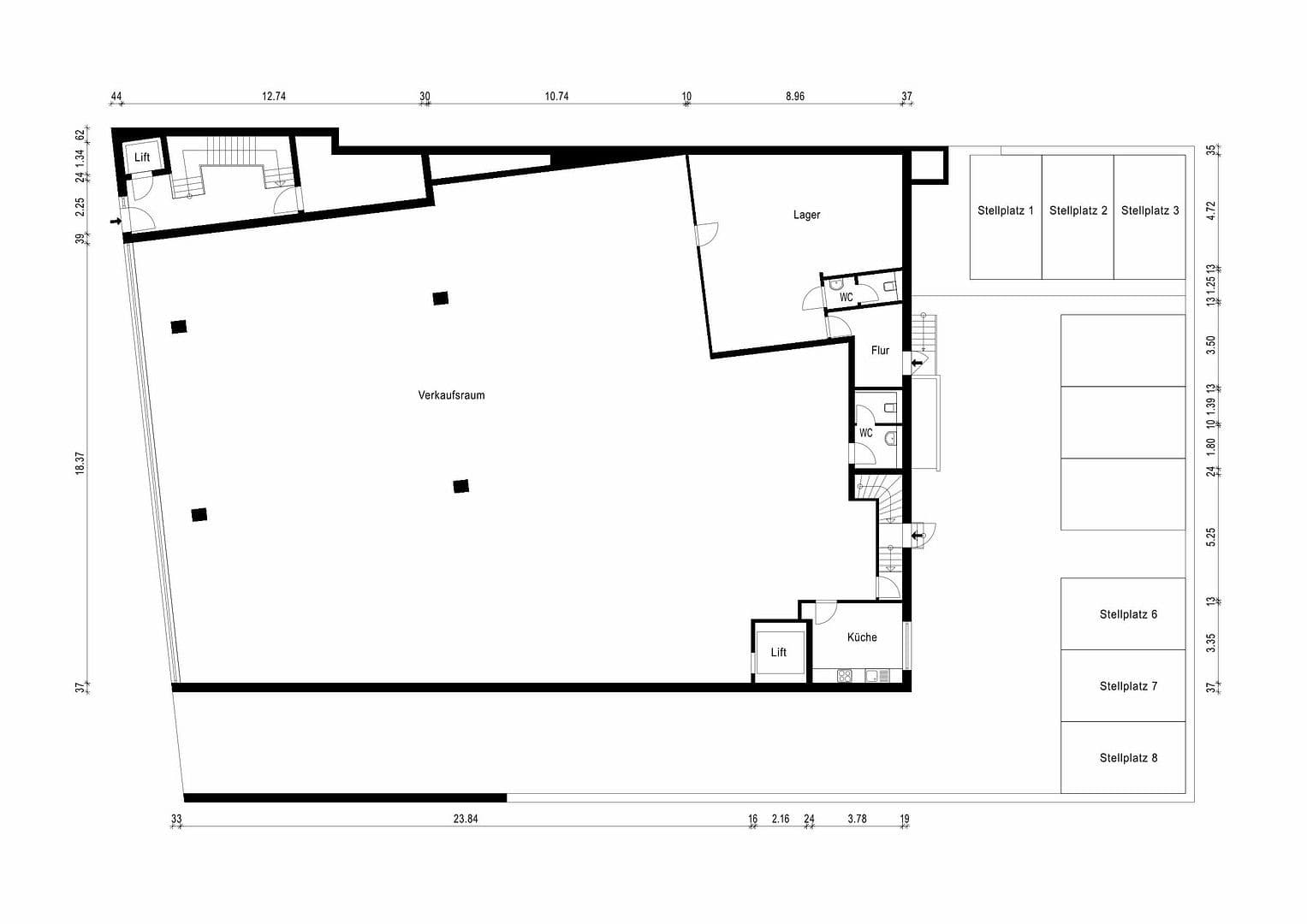 Pronájem nebytového prostoru 605 m², Hauptstraße 154, Heiligenhaus, Severní Porýní-Vestfálsko Pronájem nebytového prostoru 605 m², Hauptstraße 154, Heiligenhaus, Severní Porýní-Vestfálsko