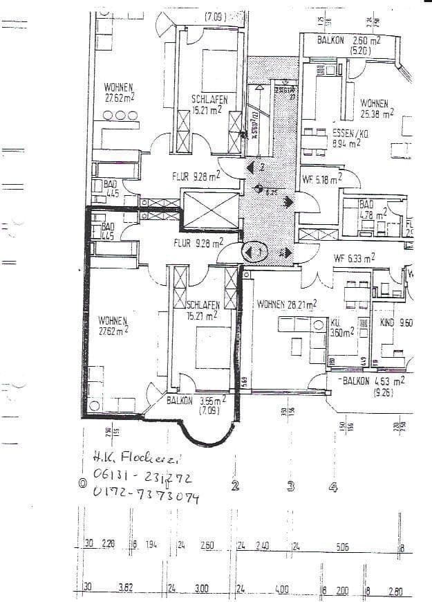 Pronájem bytu 2+1 60 m², Mainz, Porýní-Falc Pronájem bytu 2+1 60 m², Mainz, Porýní-Falc