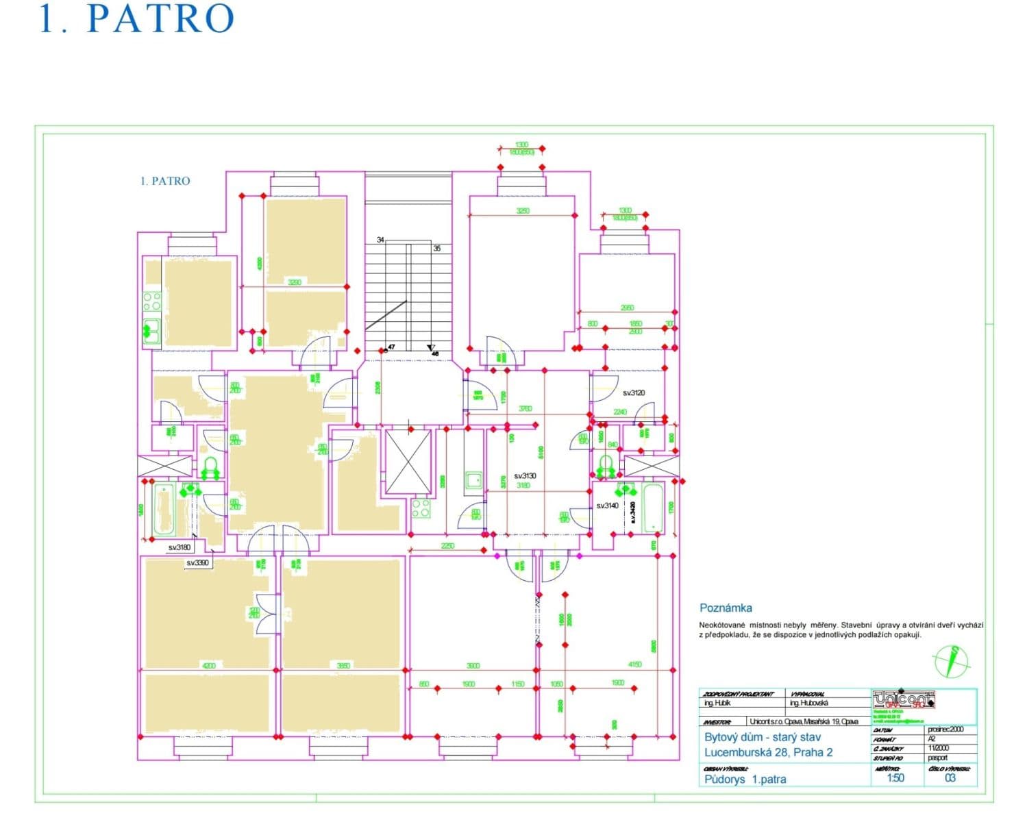 Pronájem bytu 3+1 110 m², Lucemburská, Praha, Praha Pronájem bytu 3+1 110 m², Lucemburská, Praha, Praha