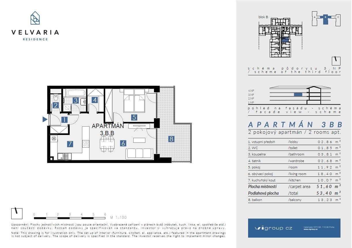 Pronájem bytu 2+kk 53 m², Velvarská, Horoměřice, Středočeský kraj Pronájem bytu 2+kk 53 m², Velvarská, Horoměřice, Středočeský kraj