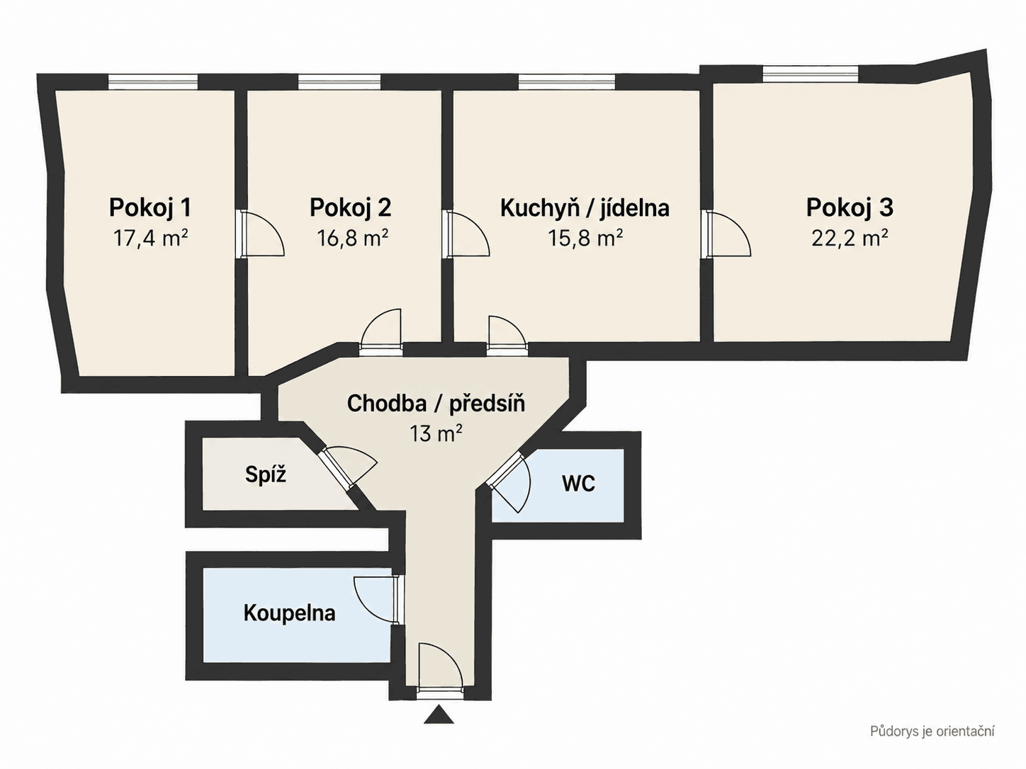 Pronájem bytu 3+1 94 m², Bulharská, Praha, Praha Pronájem bytu 3+1 94 m², Bulharská, Praha, Praha