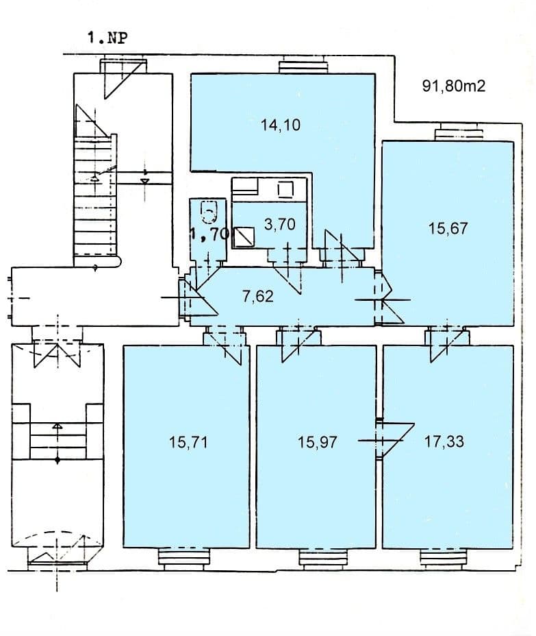 Pronájem kanceláře 92 m², Matěchova, Praha, Praha Pronájem kanceláře 92 m², Matěchova, Praha, Praha