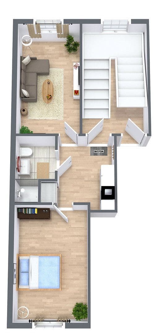Pronájem bytu 2+1 34 m², Wollenweberstraße 30, Hildesheim, Dolní Sasko Pronájem bytu 2+1 34 m², Wollenweberstraße 30, Hildesheim, Dolní Sasko