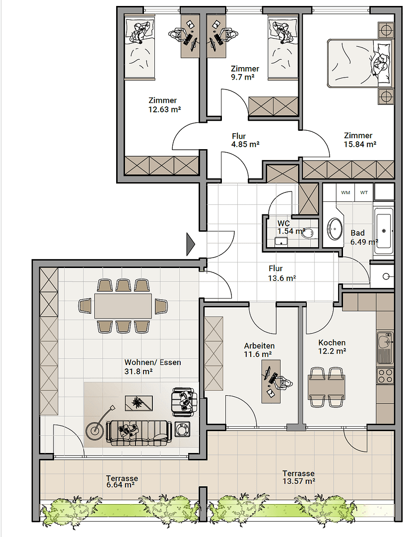 Prodej bytu 4+kk 130 m², Kornwestheim, Bádensko-Württembersko Prodej bytu 4+kk 130 m², Kornwestheim, Bádensko-Württembersko
