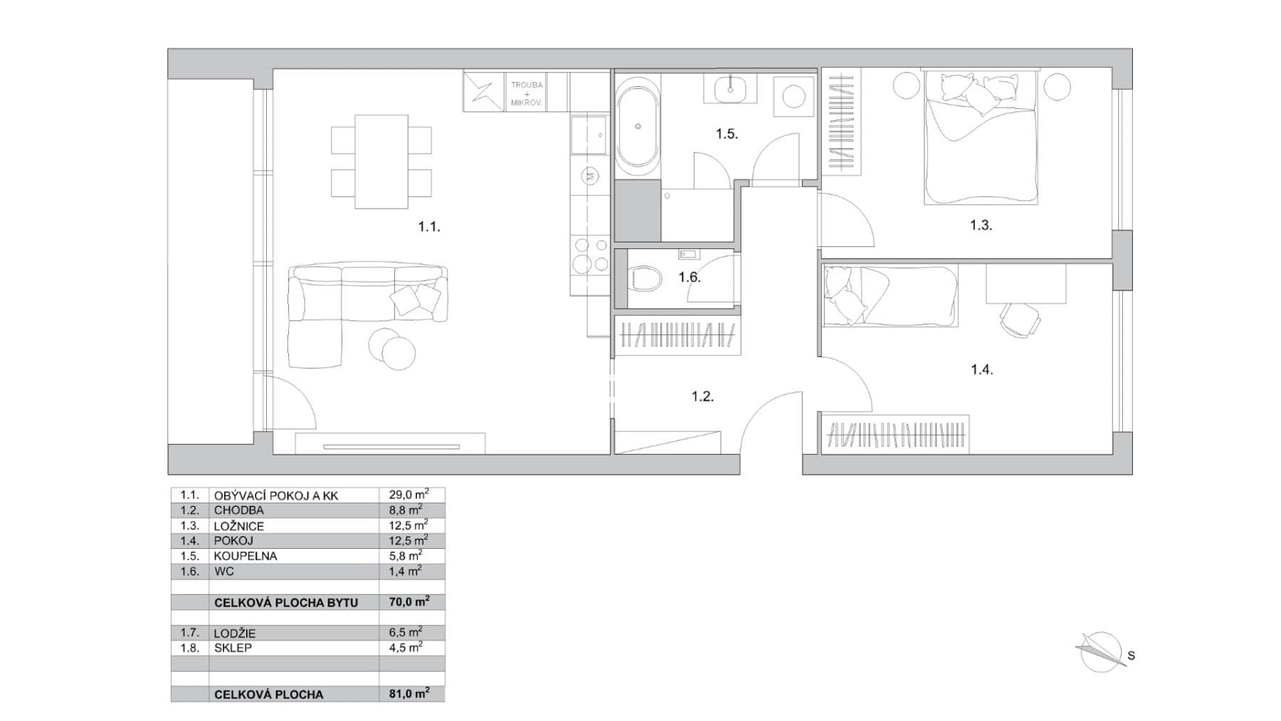 Prodej bytu 3+kk 81 m², Borovanského, Praha, Praha Prodej bytu 3+kk 81 m², Borovanského, Praha, Praha