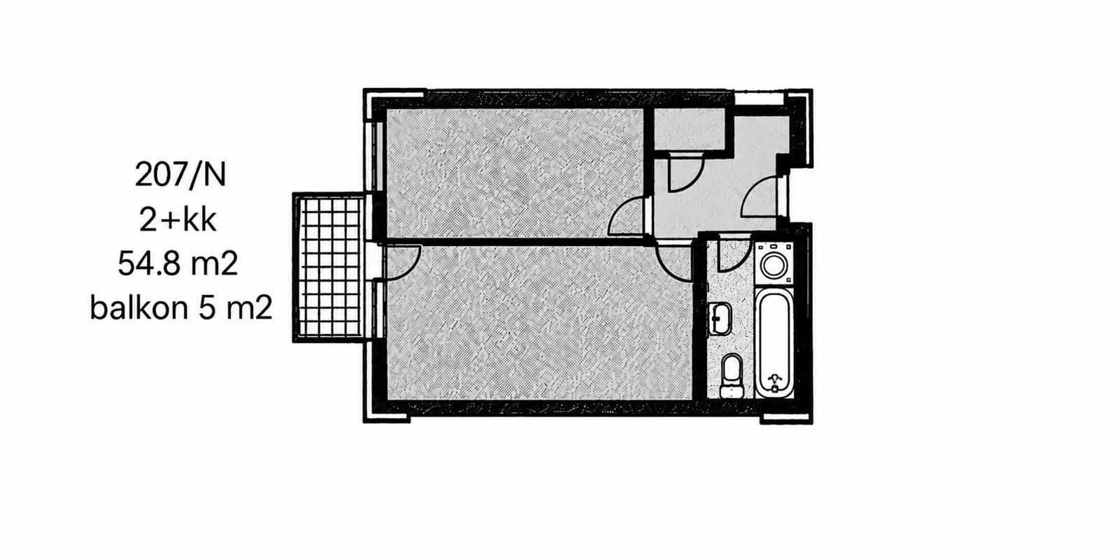 Pronájem bytu 2+kk 55 m², Pod Harfou, Praha, Praha Pronájem bytu 2+kk 55 m², Pod Harfou, Praha, Praha
