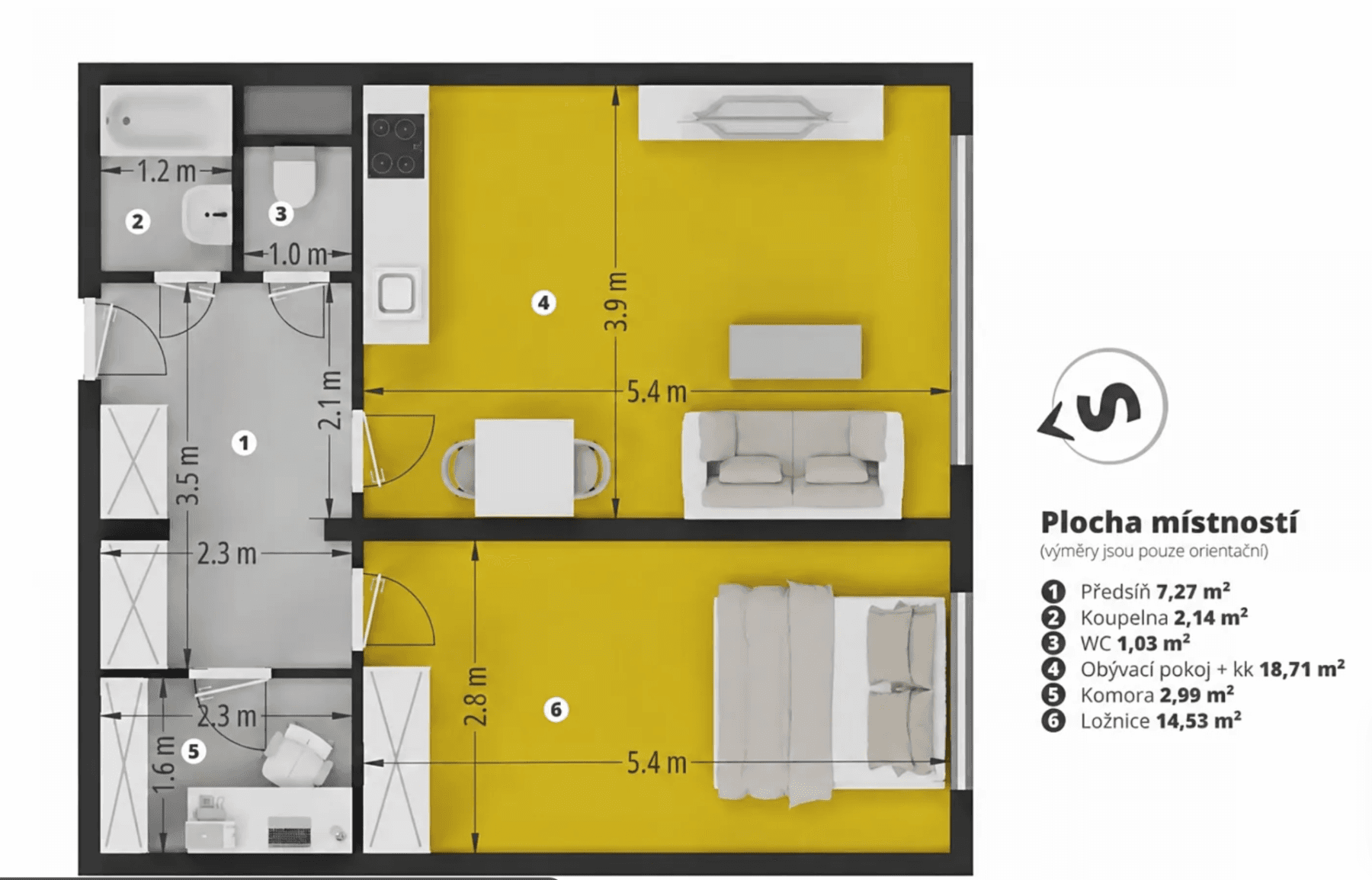 Prodej bytu 2+kk 47 m², Výpadová, Praha, Praha Prodej bytu 2+kk 47 m², Výpadová, Praha, Praha