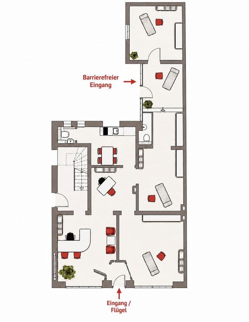 Pronájem kanceláře 100 m², Duisburg, Severní Porýní-Vestfálsko Pronájem kanceláře 100 m², Duisburg, Severní Porýní-Vestfálsko