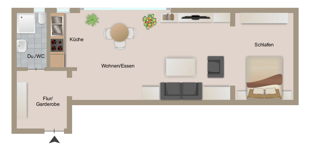 Pronájem bytu 1+kk 44 m², Stuttgart, Bádensko-Württembersko Pronájem bytu 1+kk 44 m², Stuttgart, Bádensko-Württembersko