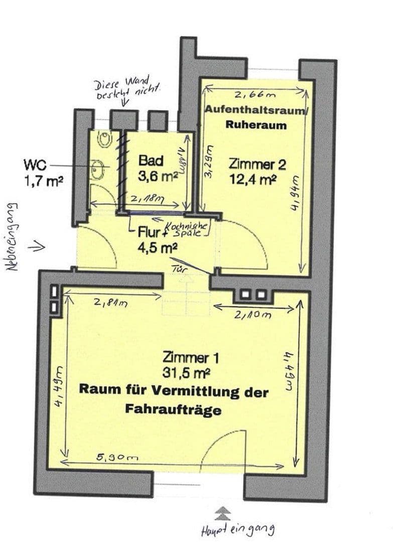 Pronájem nebytového prostoru 54 m², Nürnberg, Bavorsko Pronájem nebytového prostoru 54 m², Nürnberg, Bavorsko