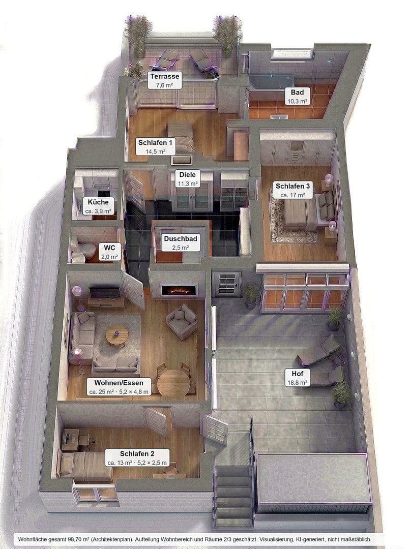 Prodej bytu 2+1 99 m², Belfortstrasse 8, Köln, Severní Porýní-Vestfálsko Prodej bytu 2+1 99 m², Belfortstrasse 8, Köln, Severní Porýní-Vestfálsko