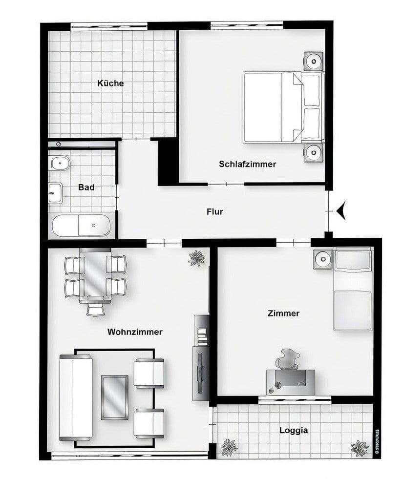 Prodej bytu 3+1 67 m², Ludwigstraße 54, Neu-Ulm, Bavorsko Prodej bytu 3+1 67 m², Ludwigstraße 54, Neu-Ulm, Bavorsko
