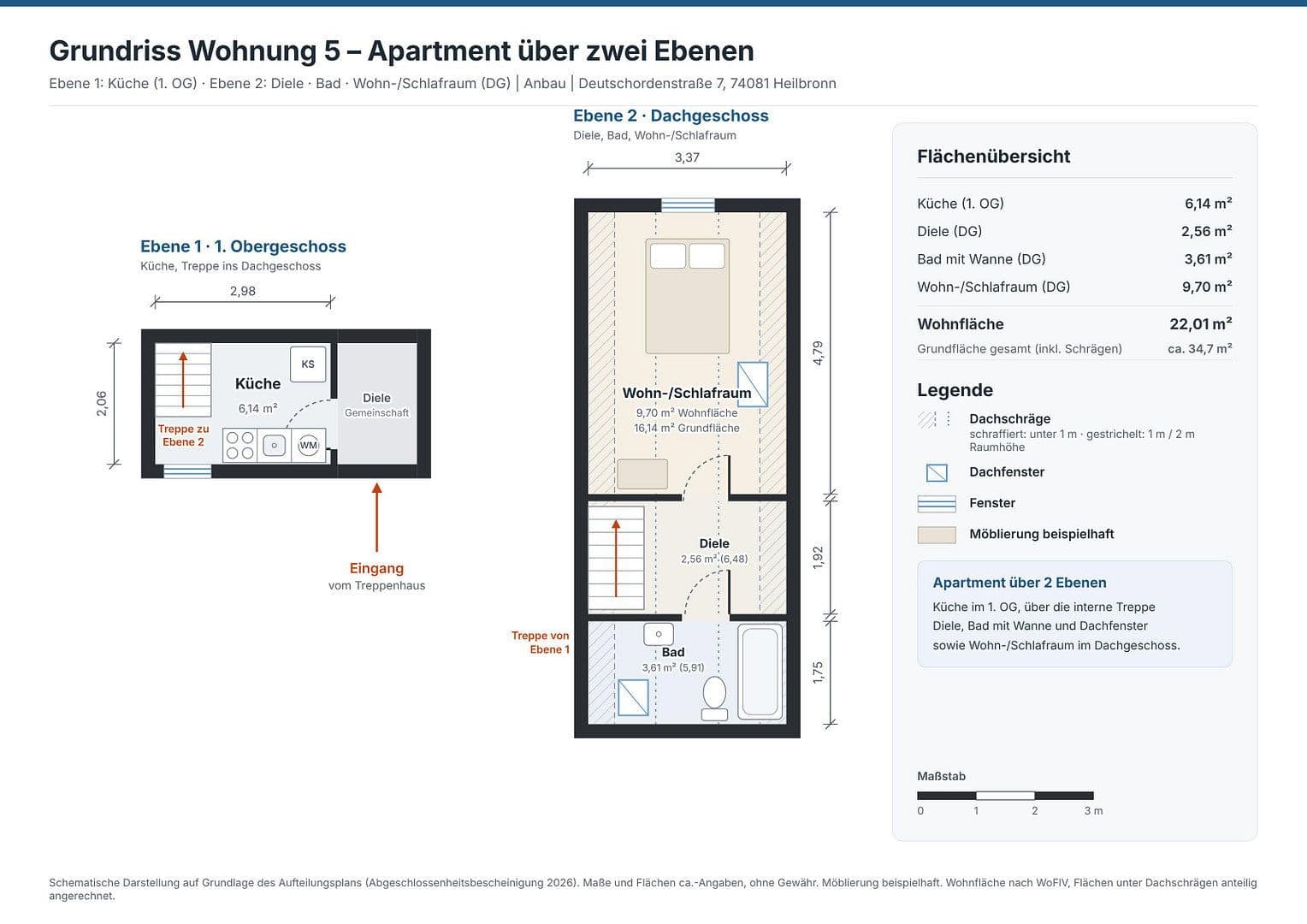 Prodej bytu 5+kk 90 m², Heilbronn, Bádensko-Württembersko Prodej bytu 5+kk 90 m², Heilbronn, Bádensko-Württembersko