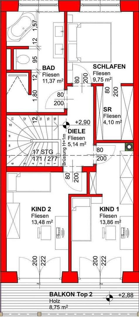 Pronájem domu 120 m², pozemek 150 m², Fichtenweg 11 b, Hochburg-Ach, Horní Rakousko Pronájem domu 120 m², pozemek 150 m², Fichtenweg 11 b, Hochburg-Ach, Horní Rakousko