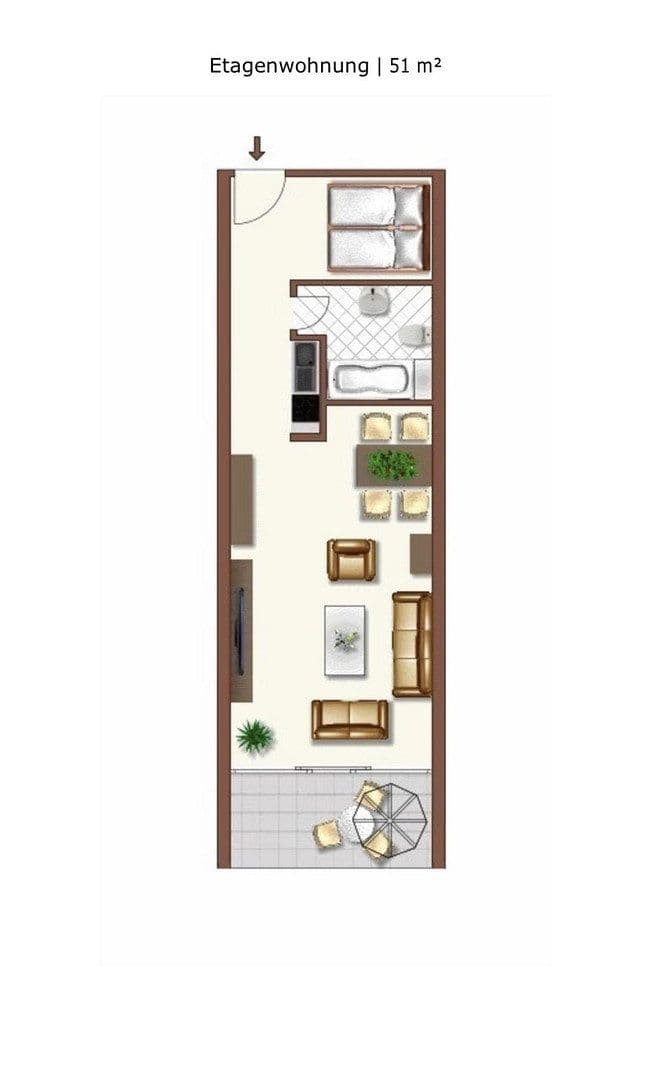 Pronájem bytu 1+kk 51 m², Am Wald 19, Unterkirnach, Bádensko-Württembersko Pronájem bytu 1+kk 51 m², Am Wald 19, Unterkirnach, Bádensko-Württembersko