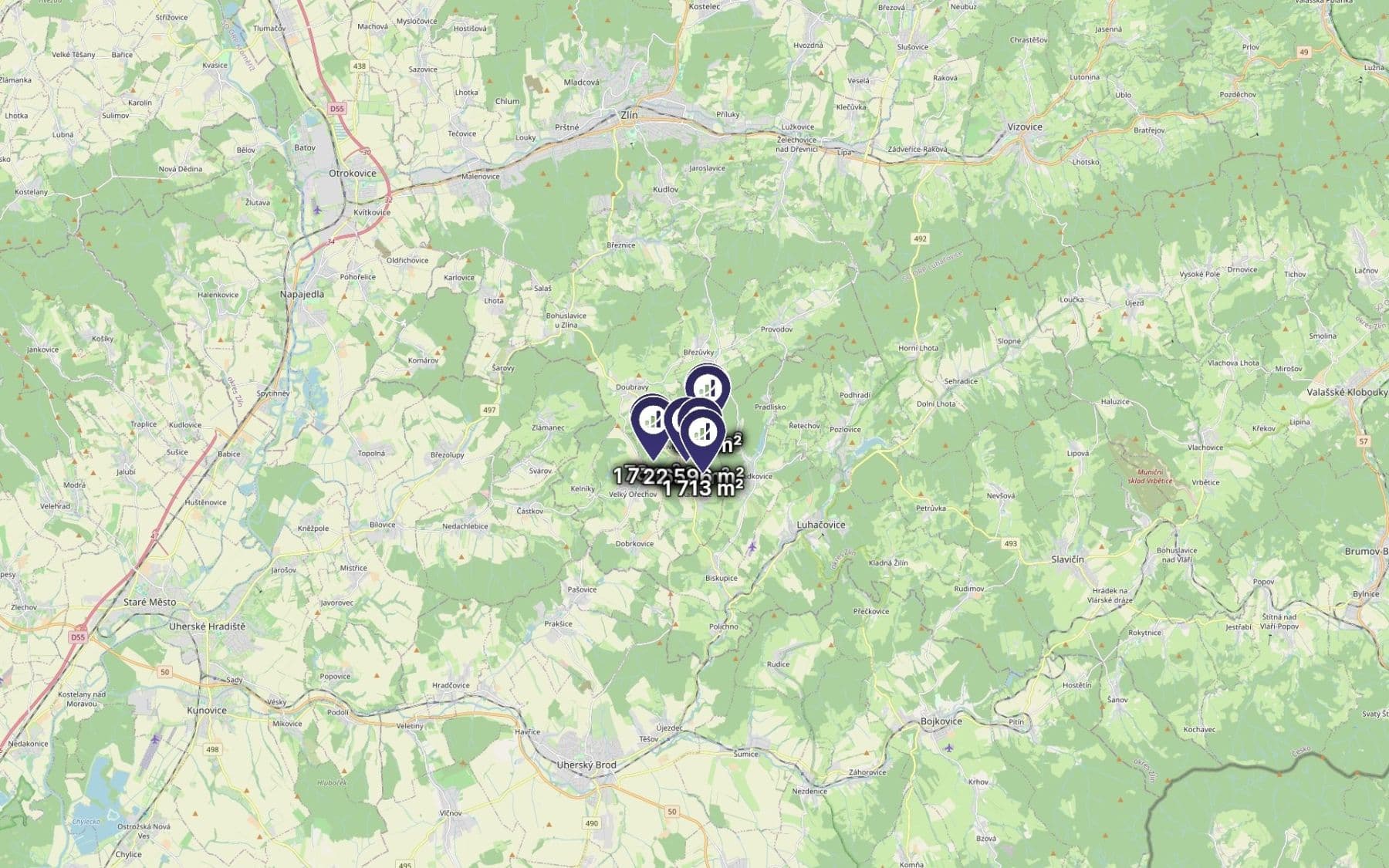 Prodej pozemku 10.348 m², Hřivínův Újezd, Zlínský kraj Prodej pozemku 10.348 m², Hřivínův Újezd, Zlínský kraj