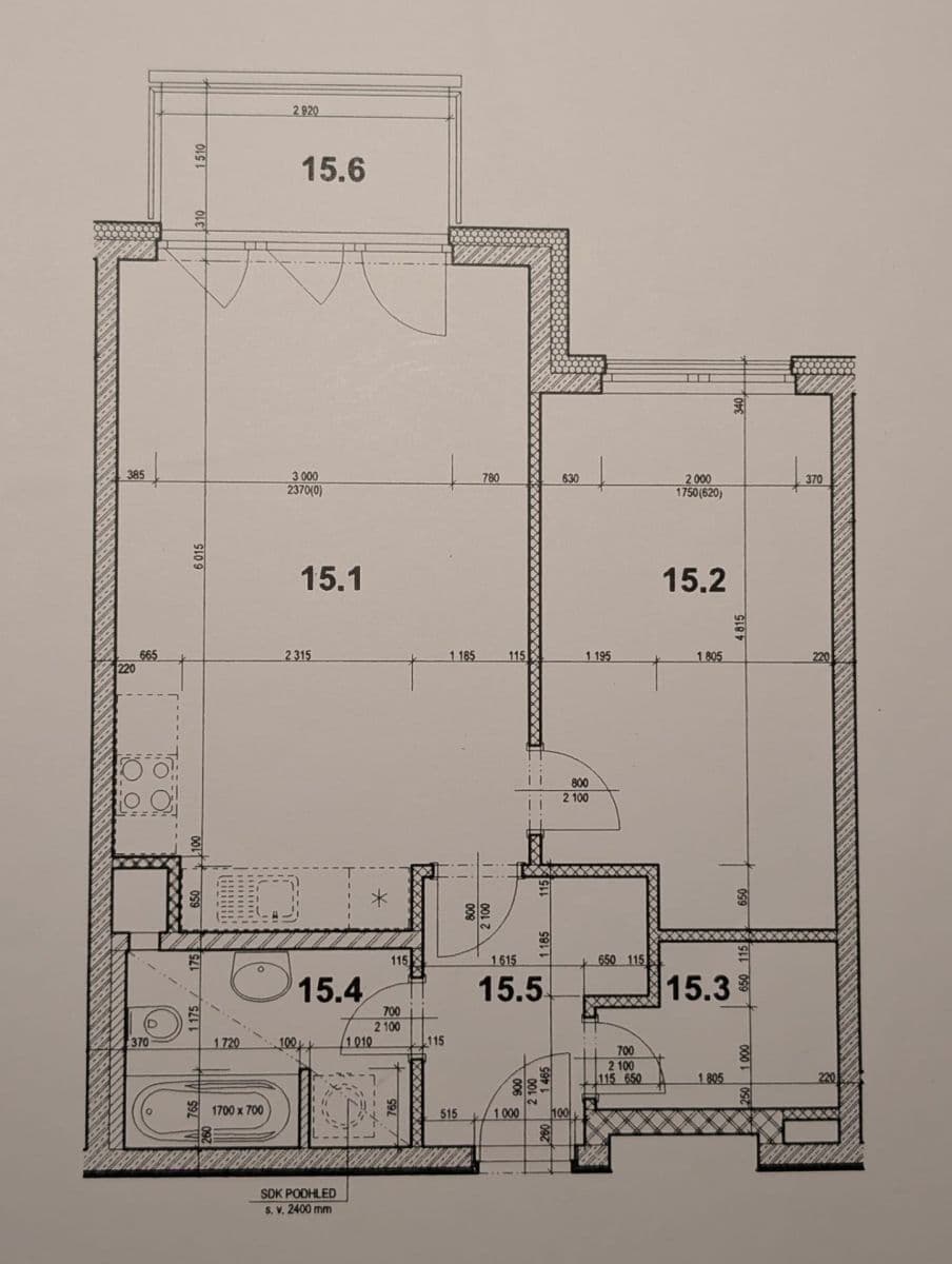 Pronájem bytu 2+kk 59 m², Štanderova, Praha, Praha Pronájem bytu 2+kk 59 m², Štanderova, Praha, Praha