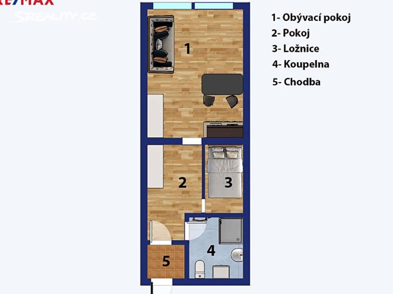 Pronájem bytu 1+kk 31 m², Roháčova, Praha, Praha Pronájem bytu 1+kk 31 m², Roháčova, Praha, Praha