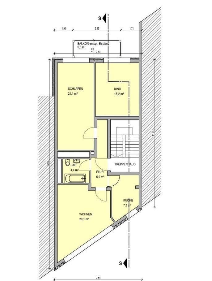 Pronájem bytu 3+1 82 m², Bonn, Severní Porýní-Vestfálsko Pronájem bytu 3+1 82 m², Bonn, Severní Porýní-Vestfálsko