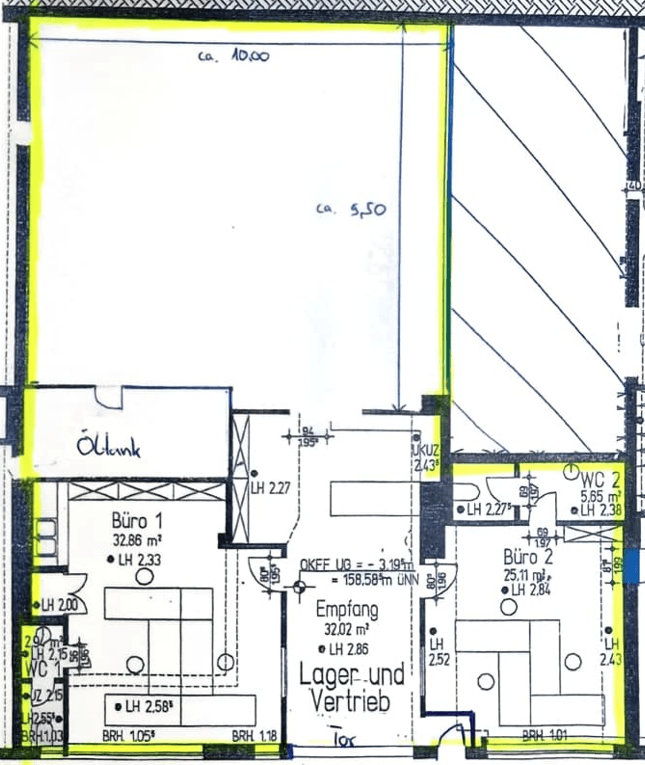 Pronájem nebytového prostoru 192 m², Heiligenhaus, Severní Porýní-Vestfálsko Pronájem nebytového prostoru 192 m², Heiligenhaus, Severní Porýní-Vestfálsko