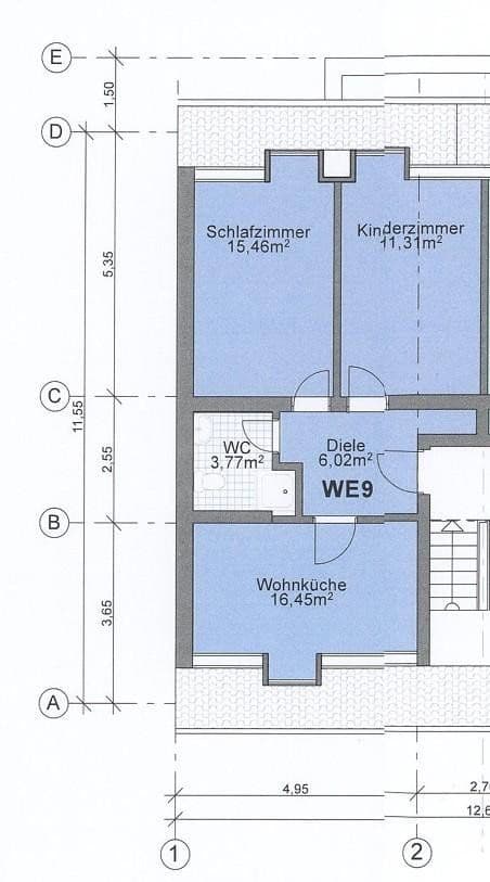 Pronájem bytu 2+1 53 m², Wuppertal, Severní Porýní-Vestfálsko Pronájem bytu 2+1 53 m², Wuppertal, Severní Porýní-Vestfálsko