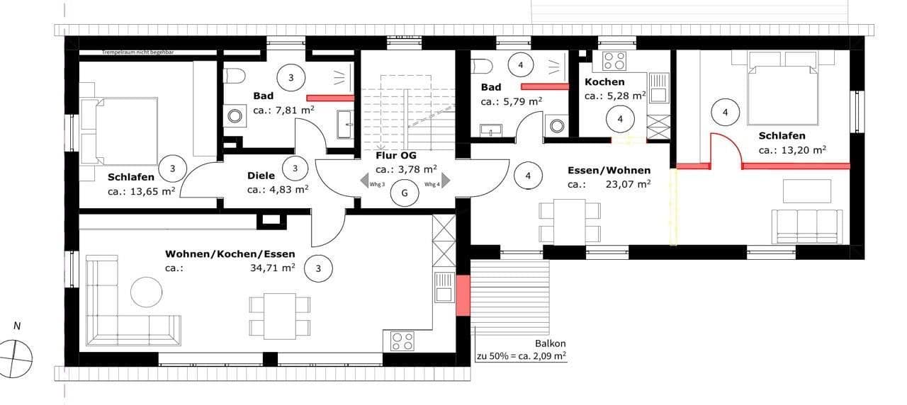 Prodej bytu 2+1 68 m², Herzogenaurach, Bavorsko Prodej bytu 2+1 68 m², Herzogenaurach, Bavorsko