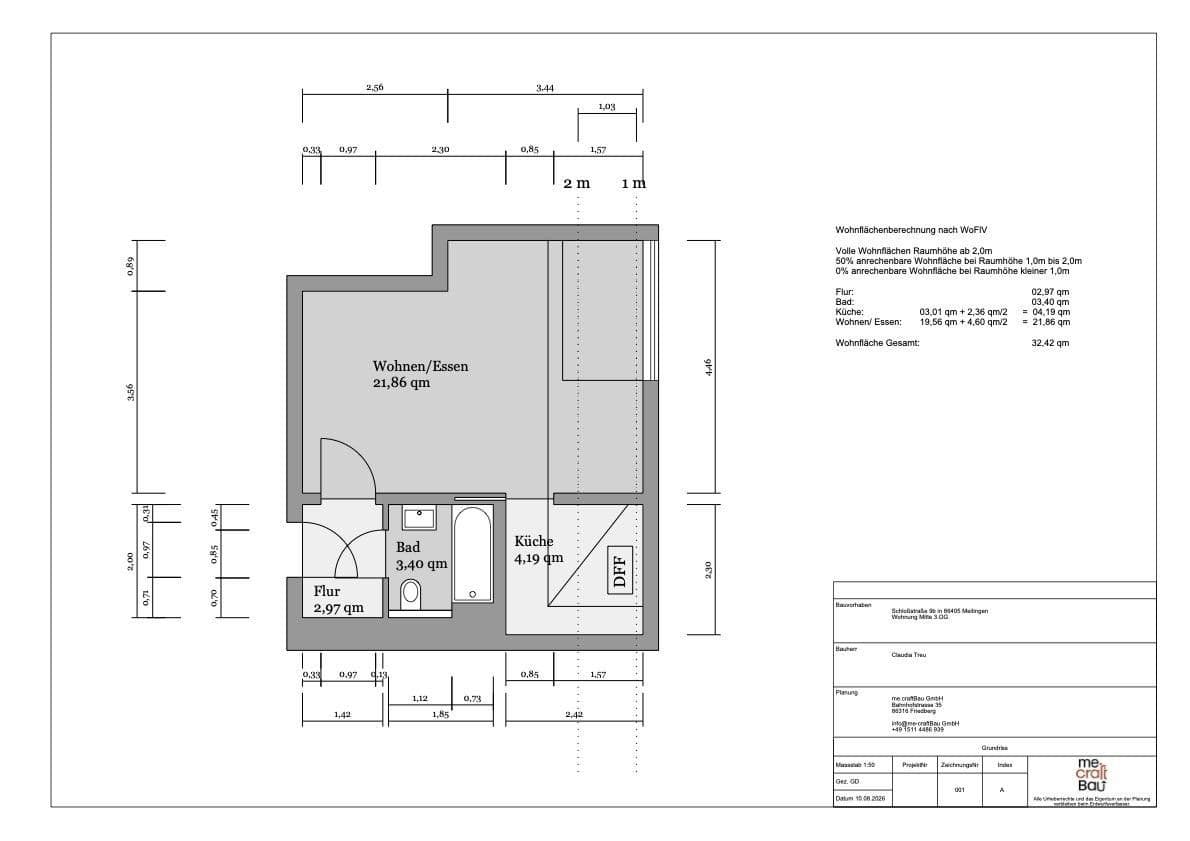 Prodej bytu 1+1 33 m², Schloßstrasse 9 b, Meitingen, Bavorsko Prodej bytu 1+1 33 m², Schloßstrasse 9 b, Meitingen, Bavorsko