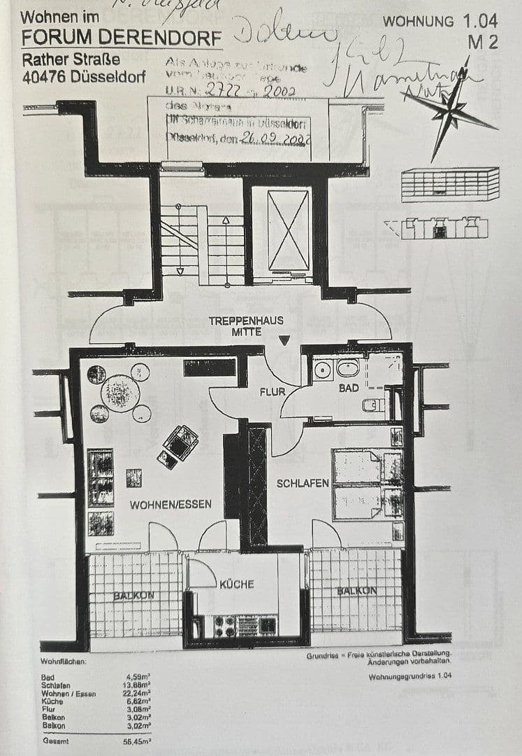 Prodej bytu 2+1 57 m², Hilde-und-Joseph, Professor-Neyses-Platz 2, Düsseldorf, Severní Porýní-Vestfálsko Prodej bytu 2+1 57 m², Hilde-und-Joseph, Professor-Neyses-Platz 2, Düsseldorf, Severní Porýní-Vestfálsko