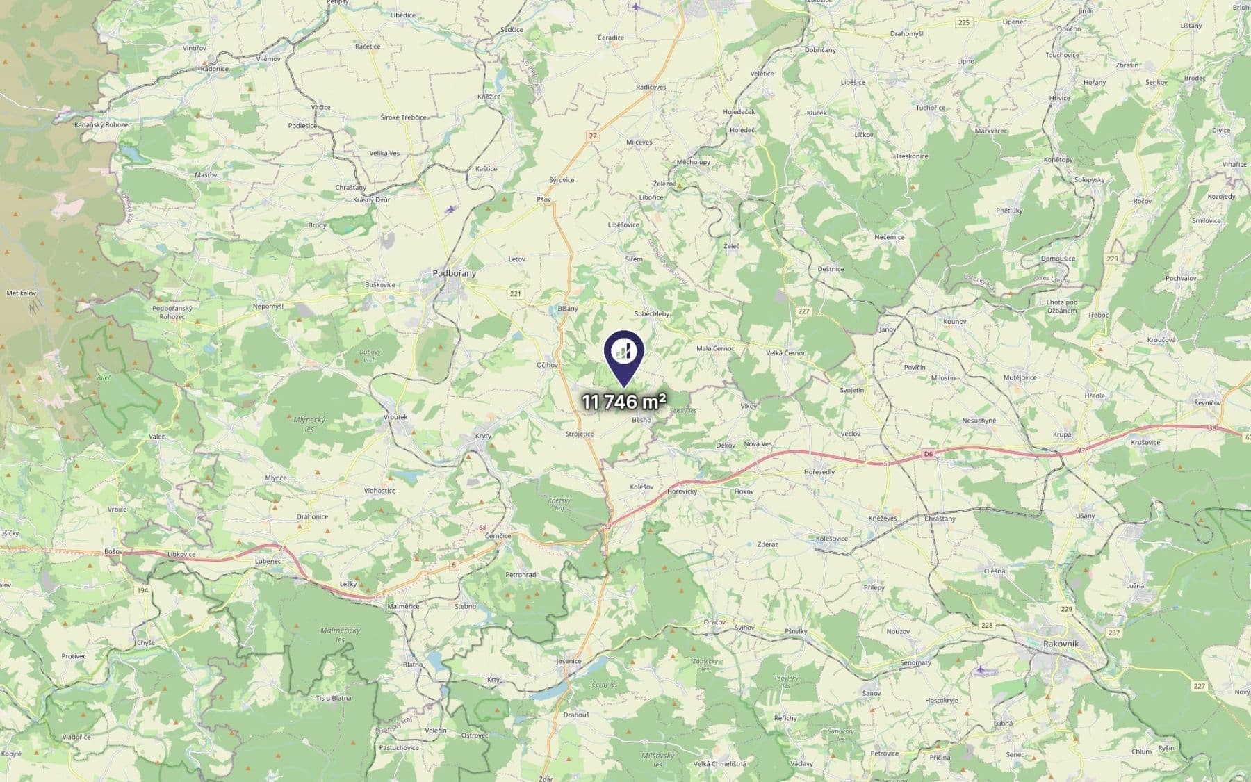 Prodej pozemku 11.746 m², Kryry, Ústecký kraj Prodej pozemku 11.746 m², Kryry, Ústecký kraj