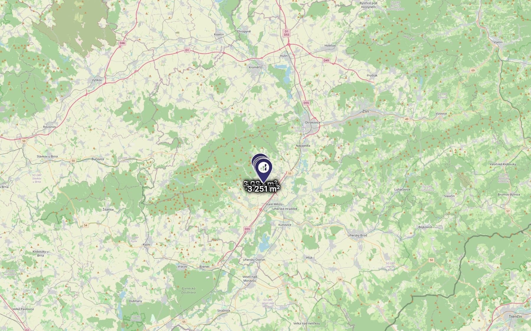 Prodej pozemku 12.912 m², Jalubí, Zlínský kraj Prodej pozemku 12.912 m², Jalubí, Zlínský kraj