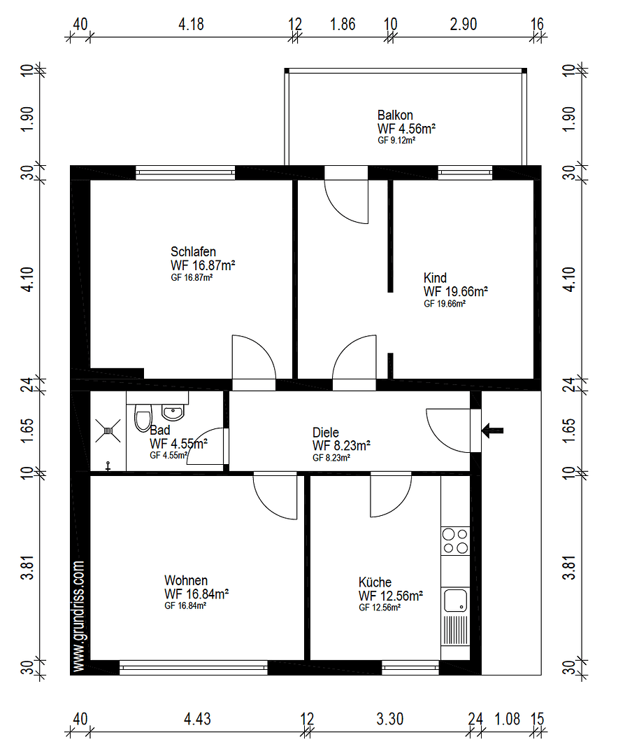 Pronájem bytu 3+1 84 m², Mallinckrodtplatz 10, Essen, Severní Porýní-Vestfálsko Pronájem bytu 3+1 84 m², Mallinckrodtplatz 10, Essen, Severní Porýní-Vestfálsko